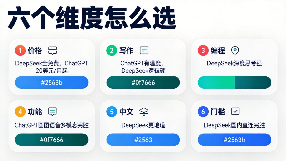 ChatGPT和DeepSeek哪个好?2026实测对比:免费直连还是全能多模态