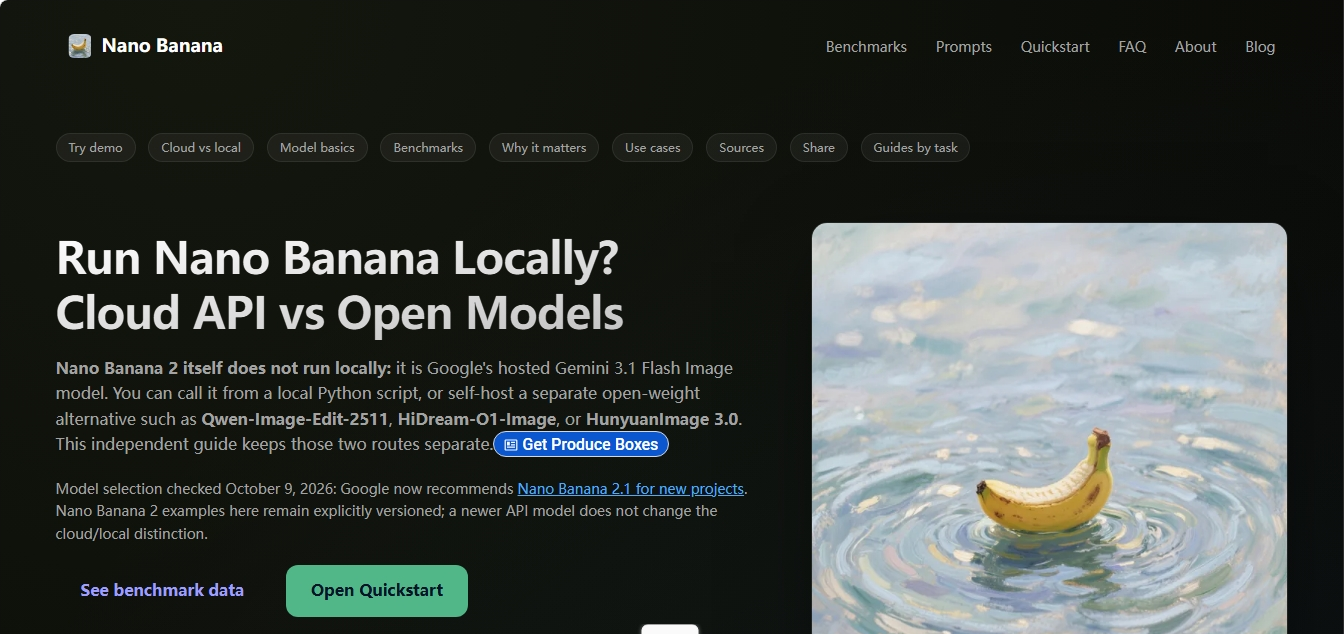 Nano Banana Live — Nano Banana 云API与本地开源模型独立指南 Nano Banana Live(非官方指南)