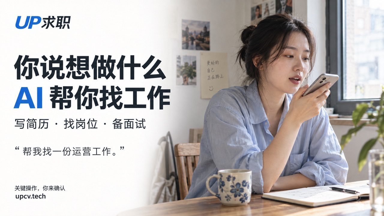 UP求职 AI求职Agent 从简历到Offer全流程 UP求职