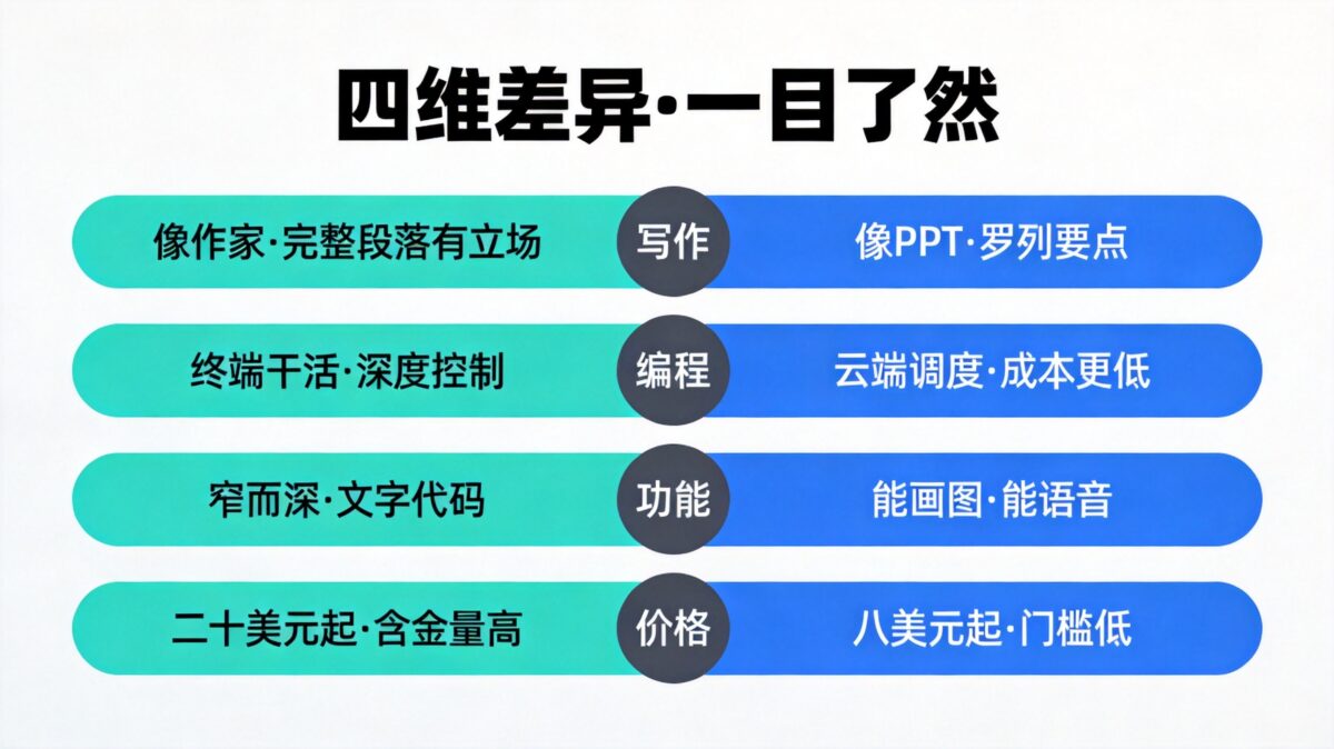 Claude和ChatGPT有什么区别?2026年实测对比,看完知道选哪个